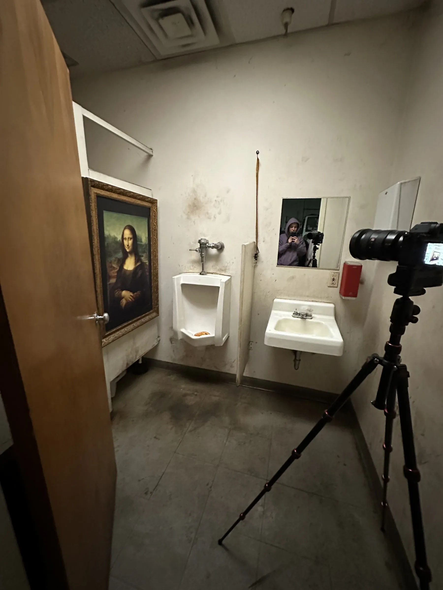 Behind the scenes of the bathroom photo shoot