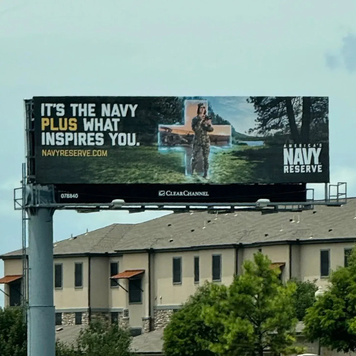 Navy Reserve billboard: It’s the Navy plus what inspires you