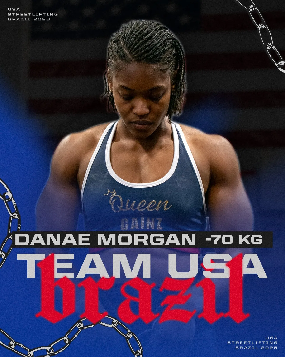 Team USA Brazil athlete graphic for Danae Morgan